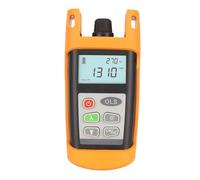 ASHATA Probador de Cable de Fibra óptica, Mini Medidor de Potencia de Fibra óptica Fuente de Luz de Fibra óptica, Interfaz de 850/1300 NM 2,5 Mm CW 270 HHz 1 KHz 2 KHz Probador de Cable