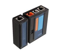 ASHATA Probador de Cable Ethernet, Probador de Cable de Red de Teléfono LAN, RJ45 RJ11 8P 6P 4P Diagnóstico de Fallas Indicador LED Detector de Línea para Oficina Telefónica de Internet