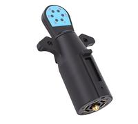 ASHATA Probador de Enchufe de Remolque LED de 7 Pines para Diagnosticar Luces de Remolques para RV Camping ABS Latón 1 Pieza