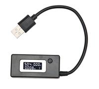 ASHATA Probador USB Medidor de Potencia USB, Multímetro USB, Multímetro Digital con Pantalla LCD 50mA-3500mA 3-15V 0.05A-3.50A, Compatible con Dispositivos con Puerto USB A