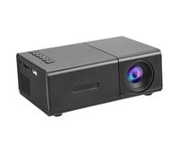 ASHATA Proyector Compacto, Proyector de Películas LED Portátil Keystone Vertical Automático, Inalámbrico 1080P HD 4K con Altavoz Estéreo y Control Remoto para Películas en (Enchufe de la UE)