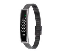 ASHATA Pulsera Inteligente de Salud, Rastreador de Ejercicios Portátil Conectado por Bluetooth, Monitor de Hipertensión con Frecuencia Cardíaca y Sueño, Contador de Pasos, a Prueba de (Black)
