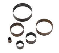 ASHATA Punch de Cuero Die Round, 6pcs Hole Hollow Punch 5 10 15 20 25 25 30 Mm de Acero de Acero Círculo de Acero Corte Herramienta de Corte de Cuero Punch de Cuero para Cinturones