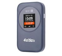 ASHATA Punto de Acceso WiFi Portátil 4G, Enrutador Inalámbrico de Alta Velocidad de 300 Mbps con Ranura para Tarjeta SIM, Batería de 3000 MAh y Pantalla de Visualización, para Viajes,