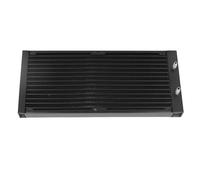 ASHATA Radiador de Aluminio, Disipador de Calor de Aluminio Refrigerado por Agua, Disipador de Calor de Bricolaje con 14 Tubos para Manguera de 6 a 7 Mm para Equipos de Impresión
