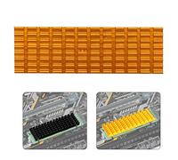 ASHATA - Radiador de refrigeración por disipador de calor, aletas de refrigeración PCIE M.2 SSD 2280 para ordenador portátil, con chip de control principal, (oro)