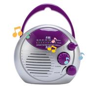ASHATA Radio de Ducha, Radio de Ducha Colgante Impermeable con Altavoz Incorporado y Control de Volumen, para la Cocina de Baño Al Aire Libre, FM Am Radio Portable ABS Compacto IPX4, 3