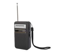 ASHATA Radio Portable Am FM, Radio Am SW FM con Antena de 10.2 Pulgadas de 500 MAh Batería Recargable Altavoz Magnético para Uso de Emergencia Interior Al Aire Libre (Black)