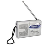 ASHATA Radio Portátil, Radio de Transistor Am FM con Conector para Auriculares, Radio de Onda Corta Portátil con Pilas 2AA, Radio de Uso de Emergencia, para Interiores, Exteriores
