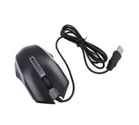 ASHATA Ratón con Cable de 1200 dpi, Agarre Cómodo, Luz RGB para Usuarios de Portátiles de Escritorio, ABS Negro