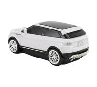 ASHATA Ratón Deportivo Ratón, Modo de Sueño de Automóvil Inalámbrico en Forma de Automóvil en Forma de Sueño 3D Ergonómico con Receptor USB para PC (White)