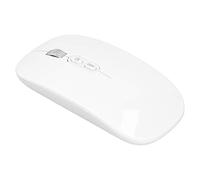 ASHATA Ratón inalámbrico Mudo, 3 Niveles dpi, con Receptor y Cable de Carga, Ratones de 2,4 GHz para Ordenador portátil PC portátil(Blanco)