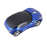 ASHATA Ratón USB Inalámbrico 2.4GHz, Ratón óptico con Receptor USB para XP/Vista/Windows 7/ME/2000/OS o Posterior,Mouse Wireless para Oficina/Entretenimiento para Juegos1600 dpi(Azul)