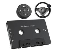 ASHATA Receptor de Casete Inalámbrico Bluetooth de Audio para Automóvil, Reproductor de Cinta Adaptador Auxiliar de Casete Bluetooth 5.4 con Control Remoto, Compatible con Llamadas