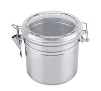 ASHATa Recipiente para Café, Bote Café Hermetico, Recipiente para Granos de Café de Cocina de Acero Inoxidable, Café, Azúcar, Recipiente para Granos de Té(1100ml)