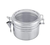 ASHATa Recipiente para Café, Bote Café Hermetico, Recipiente para Granos de Café de Cocina de Acero Inoxidable, Café, Azúcar, Recipiente para Granos de Té(800ml)