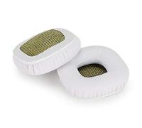 ASHATA Reemplazo de Almohadillas para Almohadillas para Major II, Reemplazo de Almohadillas para Almohadillas Kit de 1 par de Memoria de reemplazo Forma de Esponja Suave Funda(Blanco)