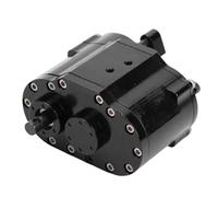 ASHATA Reemplazo de Caja de Cambios de Dos Velocidades de Metal RC para SCX10 D90 1/10 RC Crawler, Pieza de Actualización de Realismo Crawler a Escala 1/10, Negro