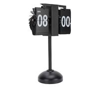 ASHATA Reloj Retro Digital Abatible hacia Abajo, Reloj Mecánico Silencioso para Sala de Estar, Dormitorio, Estudio (Base Redonda)
