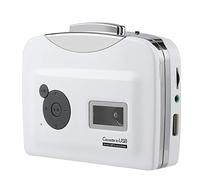 ASHATA Reproductor de Casete,Conversor de Cinta de Casete Portátil a MP3 Unidad Flash USB Captura de Audio Reproductor de Música,Captura de Casete USB, Plug and Play