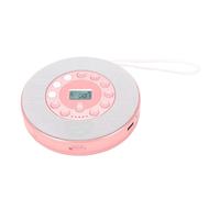 ASHATA Reproductor de CD Portátil con Altavoz 2000 MAh |Reproductor de Música Recargable para Viajes en Casa en Coche, Grabar en Unidad USB (Pink)