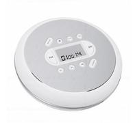 ASHATA Reproductor de CD Portátil con Auriculares, Reproductor de CD para Automóvil y Hogar, Protección Antideslizante de 60 Segundos, Entrada Auxiliar de 3,5 Mm y Múltiples Modos de