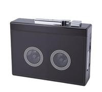 ASHATA Reproductor de Cinta de Casete con Auriculares, Conector Auxiliar de 3,5 Mm, Convertidor de Casete a MP3 Alimentado por USB, Funciona con Pilas para Oficina en Casa, Compatible con Unidades