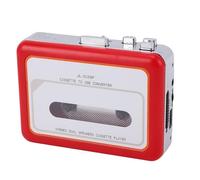 ASHATA Reproductor de Cinta de Casete Portátil, Convertidor Digital de Casete a MP3 Mediante Unidad Flash USB, Altavoces Duales Incorporados, con Conector para Auriculares AUX de 3,5