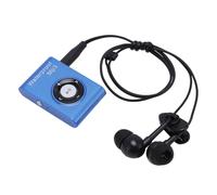 ASHATA Reproductor de MP3 Resistente Al Agua de 8 GB |Música Subacuática con Auriculares para Bucear, Surfear, Correr, Esquiar, Kayak (Blue)