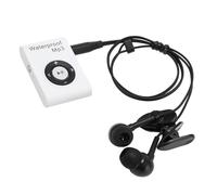 ASHATA Reproductor de MP3 Resistente Al Agua de 8 GB |Música Subacuática con Auriculares para Bucear, Surfear, Correr, Esquiar, Kayak (White)