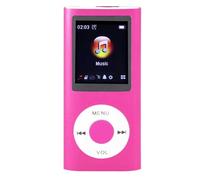 ASHATA Reproductor de Música Portátil Compacto con Múltiples Formatos y Batería de 8 Horas de Duración para Escuchar Mientras Viaja - Incluye Auriculares y Accesorios (Más Tarjeta de 8GB)