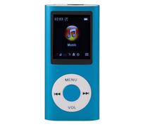 ASHATA Reproductor de Música Portátil Compacto con Múltiples Formatos y Batería de 8 Horas de Duración para Escuchar Mientras Viaja - Incluye Auriculares y Accesorios (Más Tarjeta de 8GB)