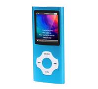 ASHATA Reproductor MP3 con Bluetooth 5.3, 32 GB, Reproductor de Música HiFi Portátil de 1,8 Pulgadas (Blue)