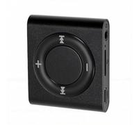 ASHATA Reproductor MP3 de Alta Fidelidad Portátil con Altavoz Incorporado, Reproductor de Audio Recargable con Cuerpo Metálico para Estudiantes (Black)