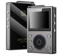 ASHATA Reproductor MP3 HiFi con Bluetooth DSD 256 Reproductor de Audio Nativo sin Pérdidas de Alta Resolución, de Música Portátil de Alta Resolución con Memoria de 16 (Gris Metalizado)