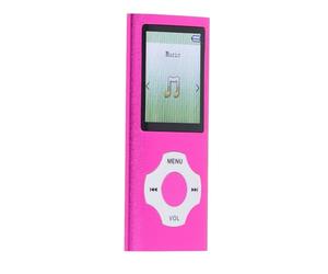 ASHATA Reproductor MP3 MP4 Digital Sonido de para una Experiencia Musical Inmersiva con Pantalla de 1,8 Pulgadas para Entretenimiento y Viajes (Rosado y Morado)