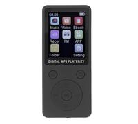 ASHATA Reproductor MP3 MP4 Portátil con Sonido de Alta Fidelidad y Pantalla de 1,8 Pulgadas para Estudio y Ocio Diario 64 GB Incorporado (Black)