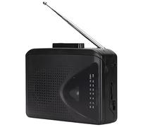 ASHATA Reproductores de Casete Portátiles, Reproductor de Cinta Walkman de Radio FM Am, Reproductores de Casete Estéreo HiFi, Compatible con Sistema de Sonido de Altavoces de Auriculares de 3,5 Mm