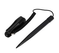 ASHATA Resistance Stylus Pen Plástico negro de alta sensibilidad para la pantalla táctil de navegación del automóvil, Stylus Pen Touch Pen con resorte de alambre 70 CM después del estiramiento, para m