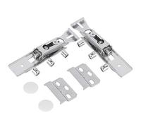 ASHATA Riel de Suspensión Ajustable para Gabinete, Herrajes para Colgar Resistentes para Armario de Pared, 13,8 X 3 Cm, Acero Laminado en Frío, 2 Juegos para Instalación de Muebles