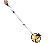 ASHATA Rueda de medición, Rueda de medición Plegable de 6 Pulgadas Que Puede medir hasta 9999,9 m de Distancia con Flecha de Punto de Partida para medir la Distancia(Amarillo)