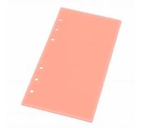 ASHATA Separador de Cuadernos A6, Plástico Resistente Al Agua y Duradero, con índice de Estilo de Frutas para una Organización Eficiente en el Hogar y la Oficina, 4 Juegos (PINK)