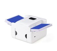 ASHATA SHUFFLER AUTOMÁTICO, Máquina de Juego Eléctrico Recargable Portátil Que Baraja con Sensor Inteligente y bajo Ruido, para Reuniones Familiares de Viaje (White)