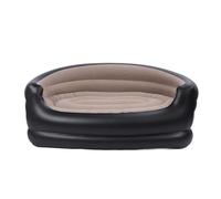 ASHATA Sofá de Aire de la Silla de Playa Inflable, sofá Soplador Portátil PVC y a Prueba de Agua de Terciopelo Cómodo, para la Playa, Acampar, Hacer un Picnic (Color de café)