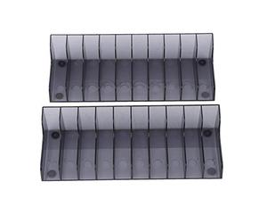 ASHATA Soporte de Almacenamiento de Tarjeta de Juego, 2 PCS Caja de Tarjeta de Juego Jortátil de Gran Capacidad Soporte de Almacenamiento de CD de Juego para/Slim/Pro