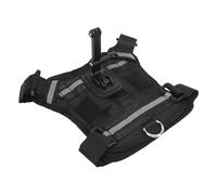 ASHATA Soporte de Arnés para Cámara para Perros, Opciones de Montaje Dobles Soporte de Arnés Go Pro Hecho de Nailon y Plástico, Suave y Ajustable para Perros de Todos los Tamaños y