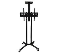 ASHATA Soporte de Piso para TV con Ruedas Gruesas, Ahorro de Espacio, sin Enredos de Cables, para Sala de Conferencias en Casa, Metal (1500 sin Bandeja Inferior)