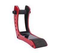 ASHATA Soporte para Guitarra Eléctrica, Soporte para Guitarra Acrílica con Abrazaderas Laterales Flexibles, Acolchado de Esponja Suave para Guitarras Eléctricas de 35 a 55 Mm de Espesor (rojo)