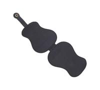 ASHATA Soporte para Púas de Guitarra, Elegante Bolsa de Almacenamiento de Cuero PU con 18 Ranuras para Amantes de la Guitarra (Black)