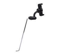 ASHATA Soporte para Teléfono para Saxofón Alto, Soporte Estable para Rendimiento, Interfaz Cuadrada de 4x4mm para Músicos y Bandas, Acero Al Carbono ABS